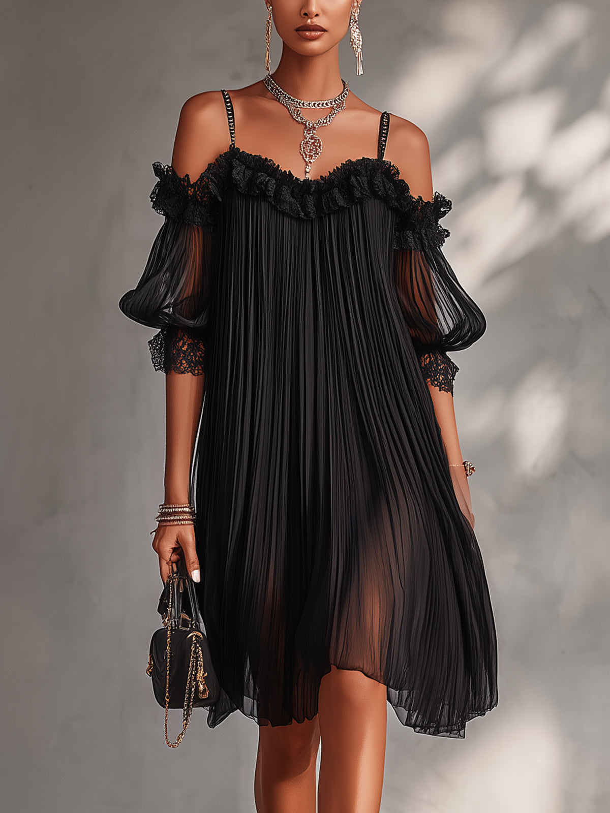 Camille | Robe Mini en Mousseline
