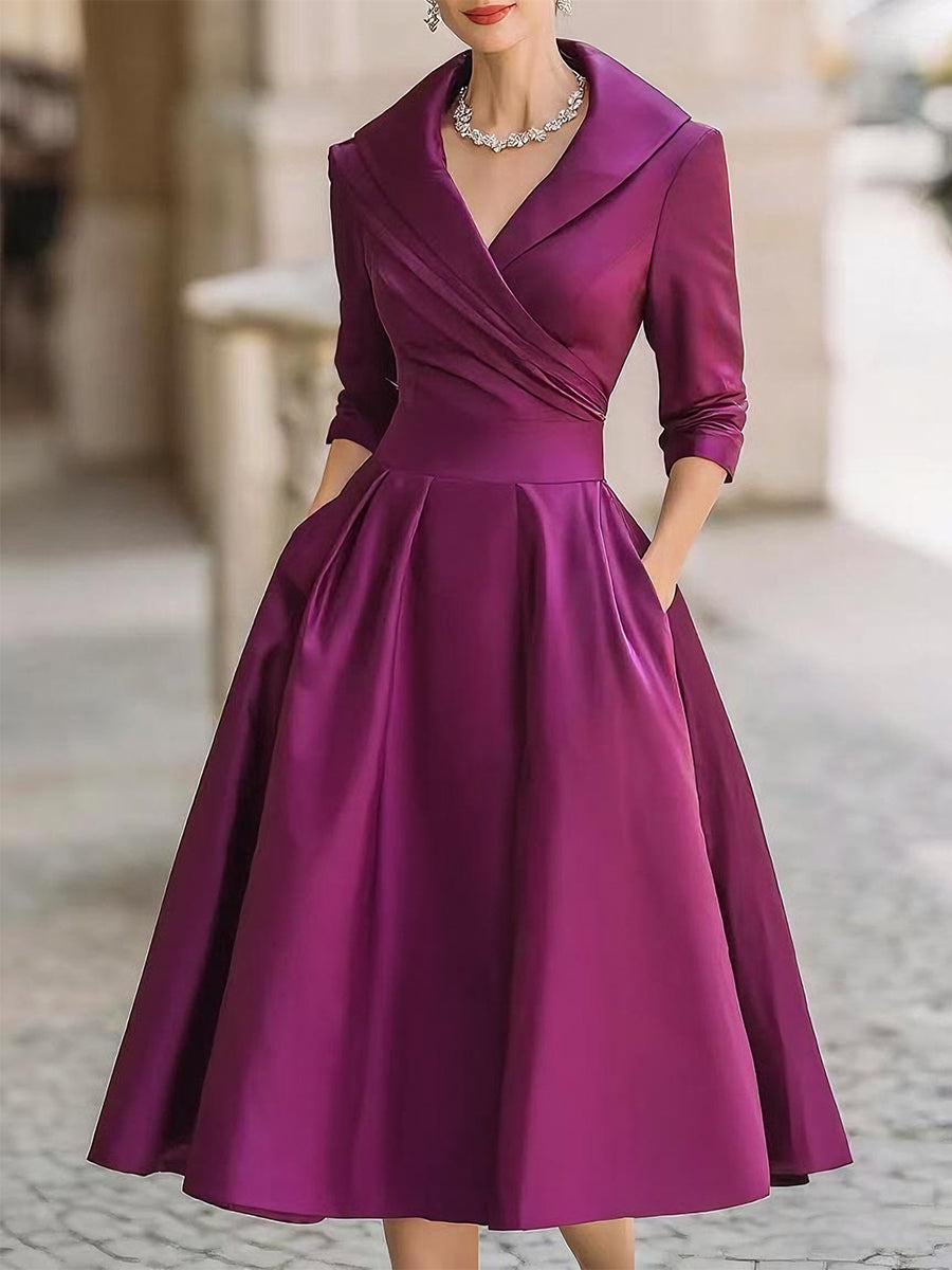 AliceLeon™ | Satin Midi Robe