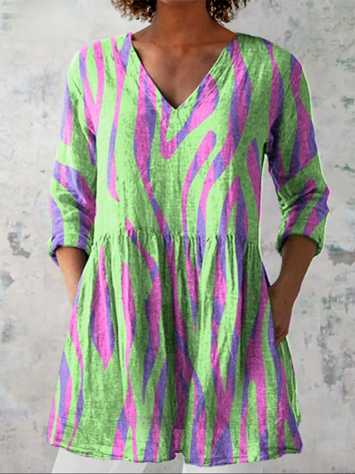 AliceLeon™ | Blouse Longue à Col en V
