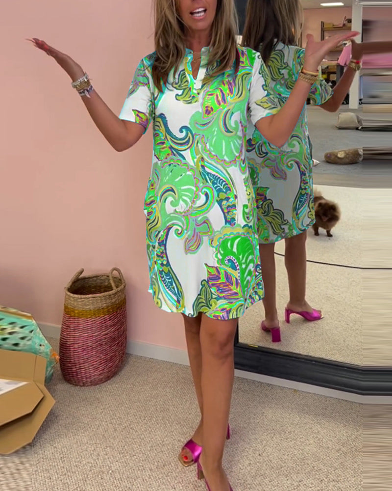Imprimé Midi Dress