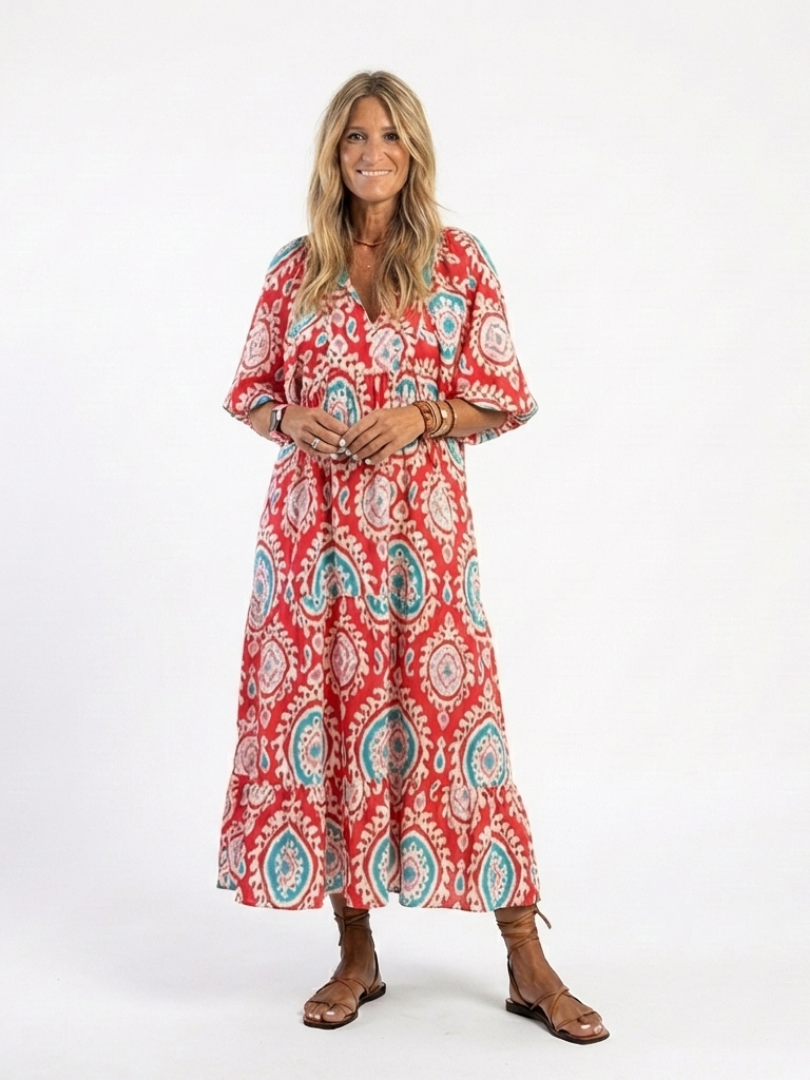 Zaria | Robe midi imprimée