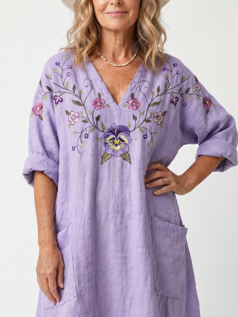 Tavi | Robe midi fleurie