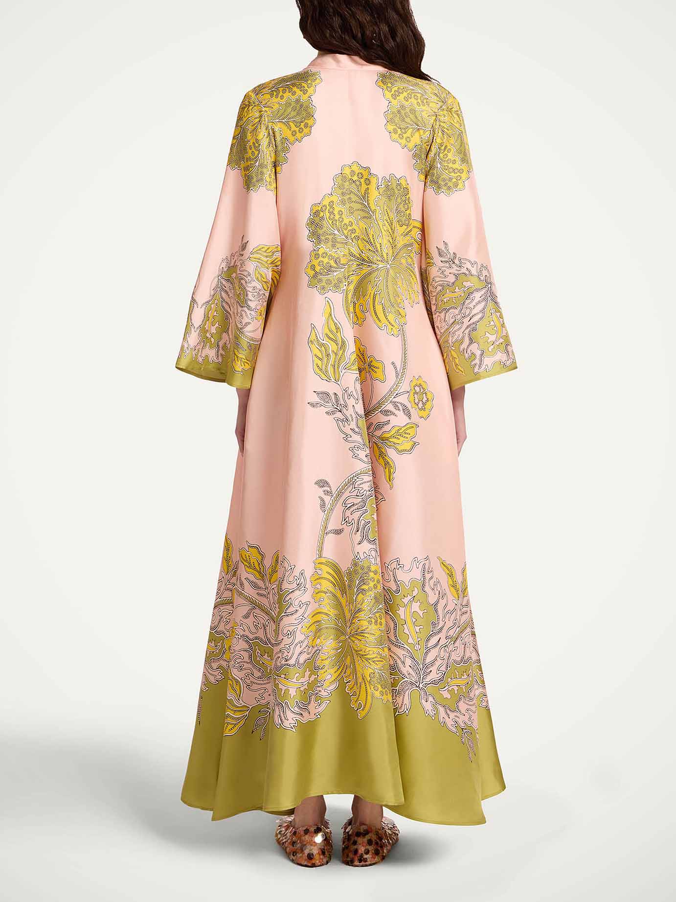 Robe maxi satinée