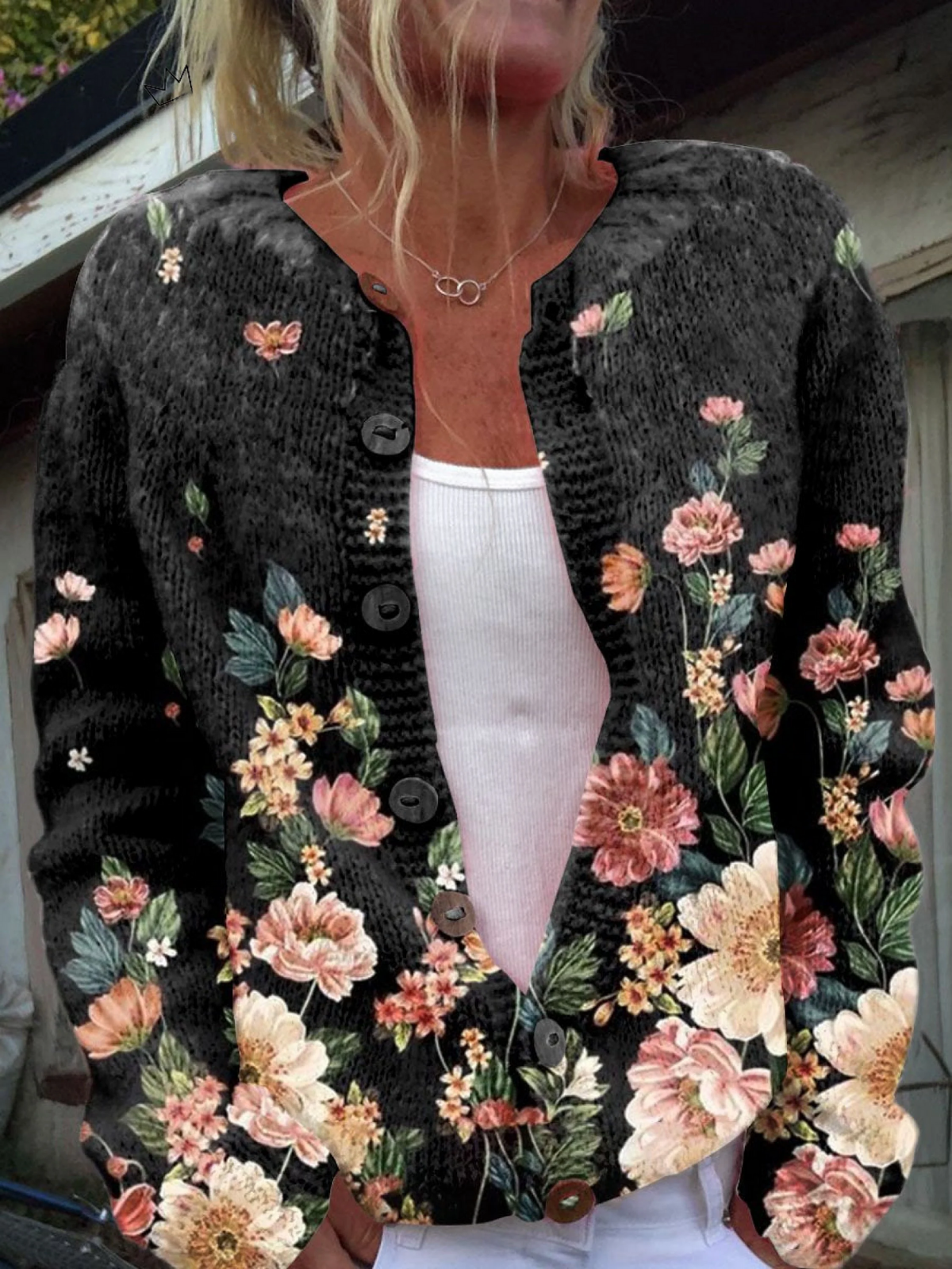 Kivara™ Vintage Floral Cardigan