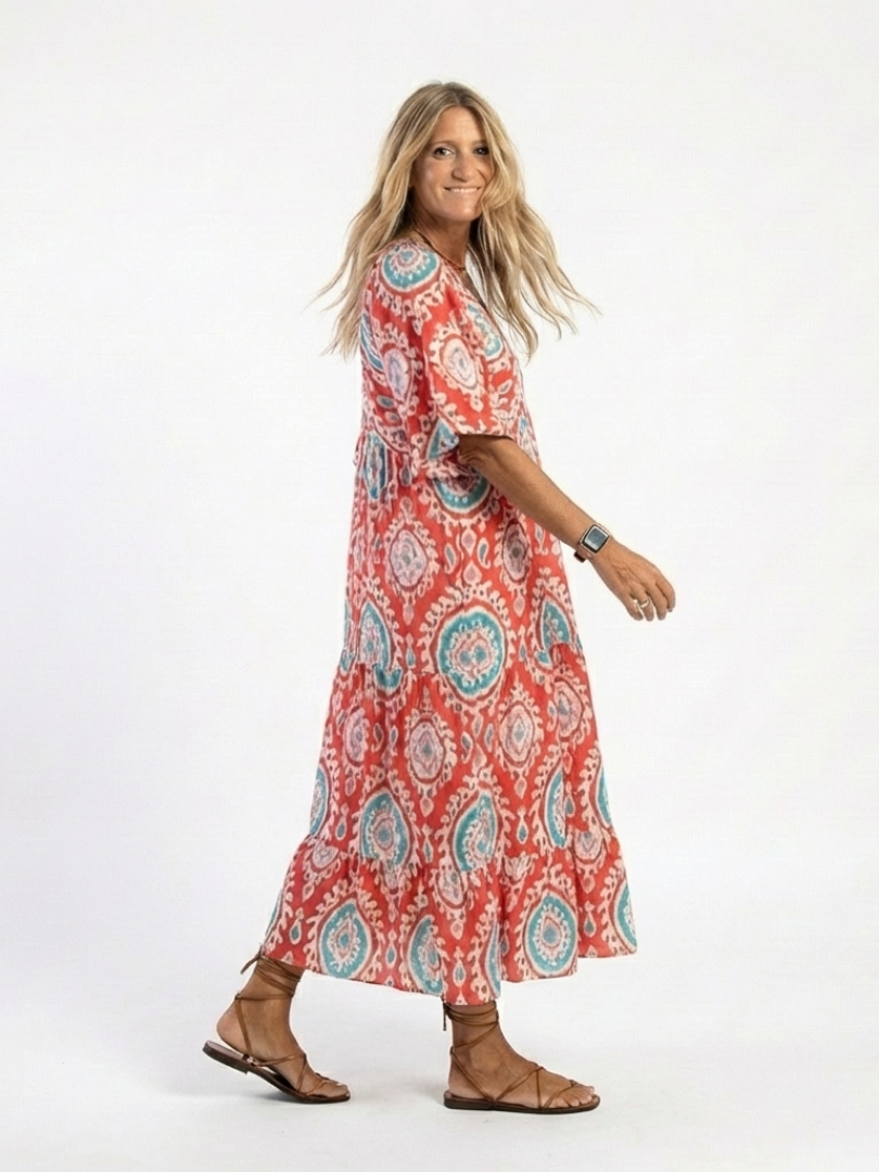 Zaria | Robe midi imprimée