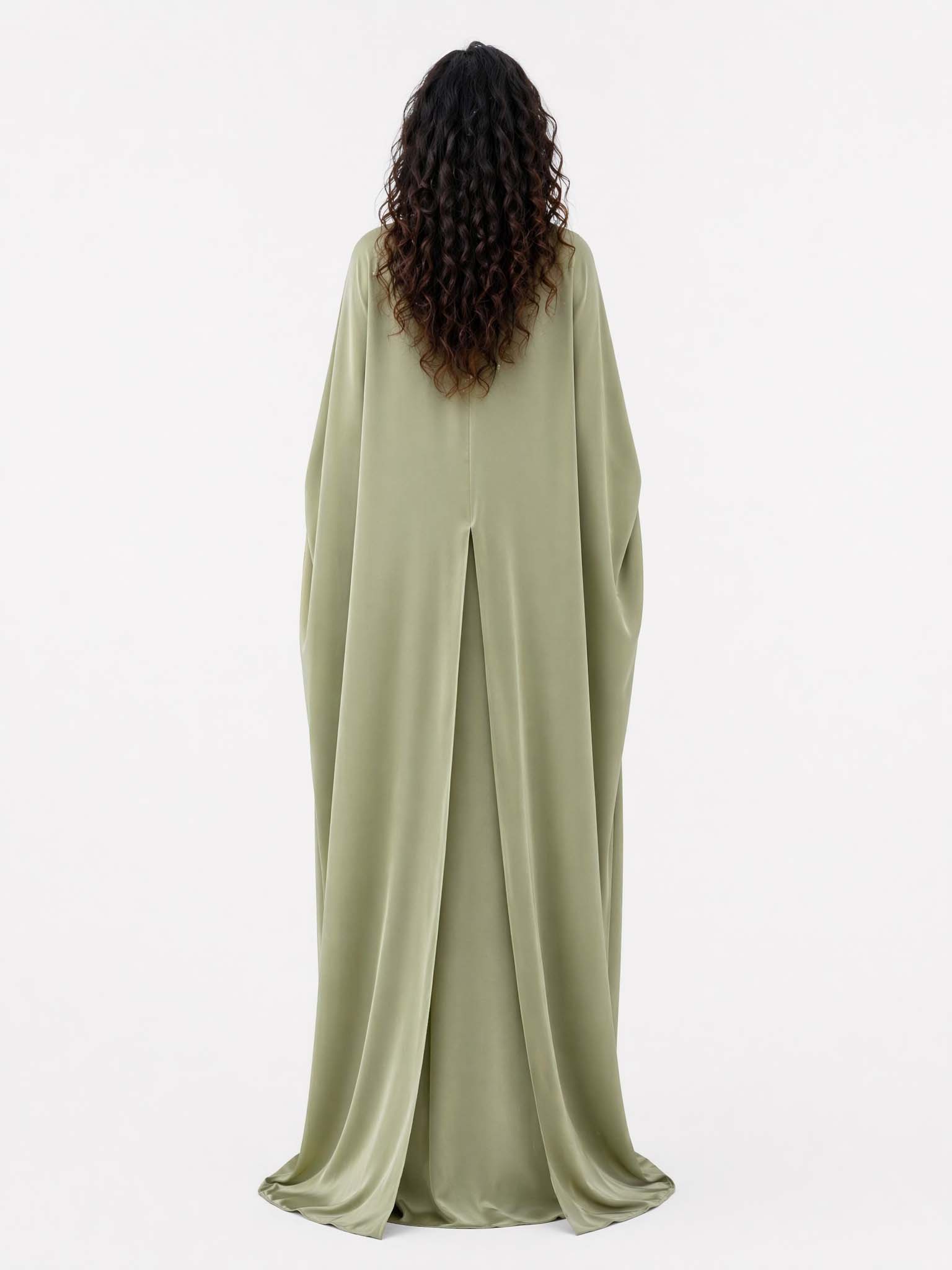 Robe Maxi Drapée Élégante et Minimaliste