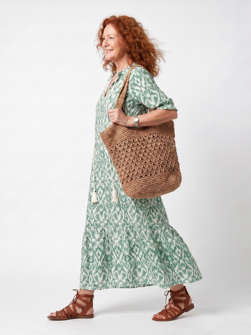 Ilara | Robe midi col V