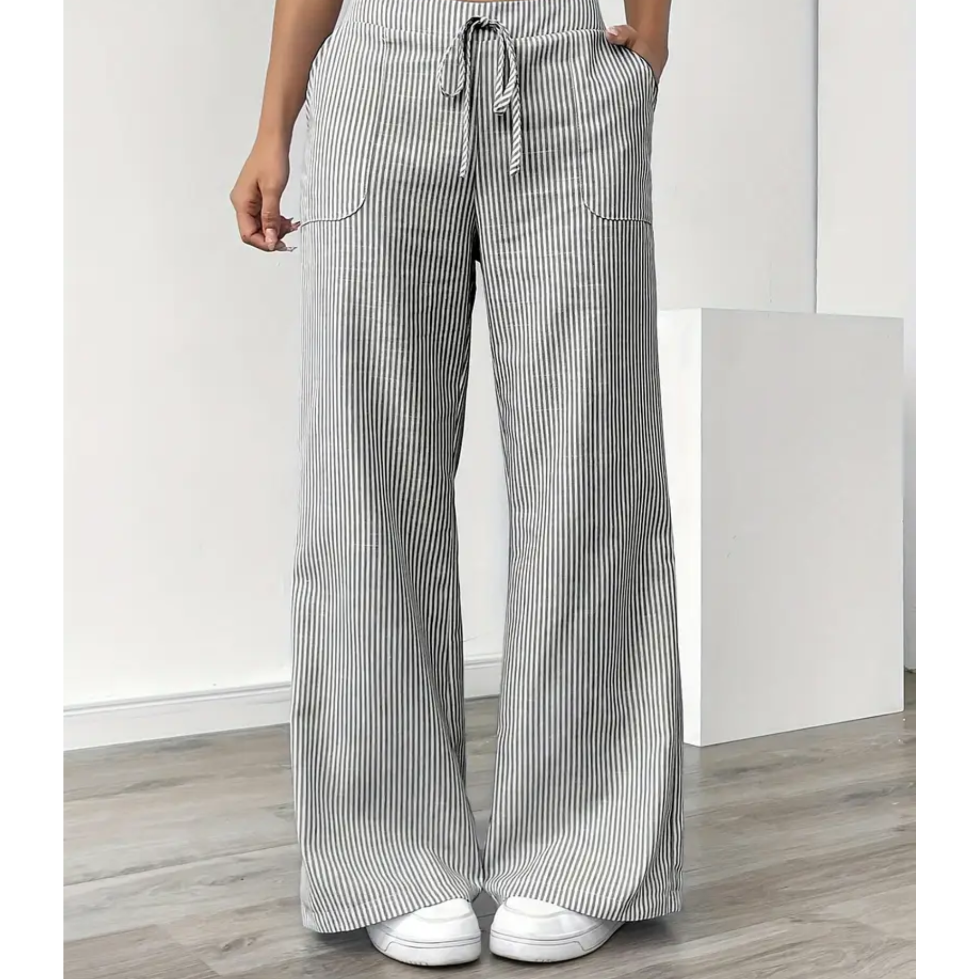 AliceLeon™ | Pantalon Rayé à Poches