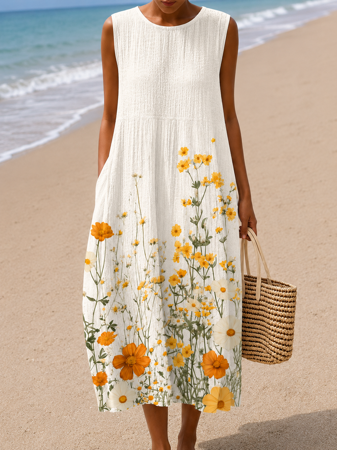 AliceLeon™ | Robe Midi Sans Manches