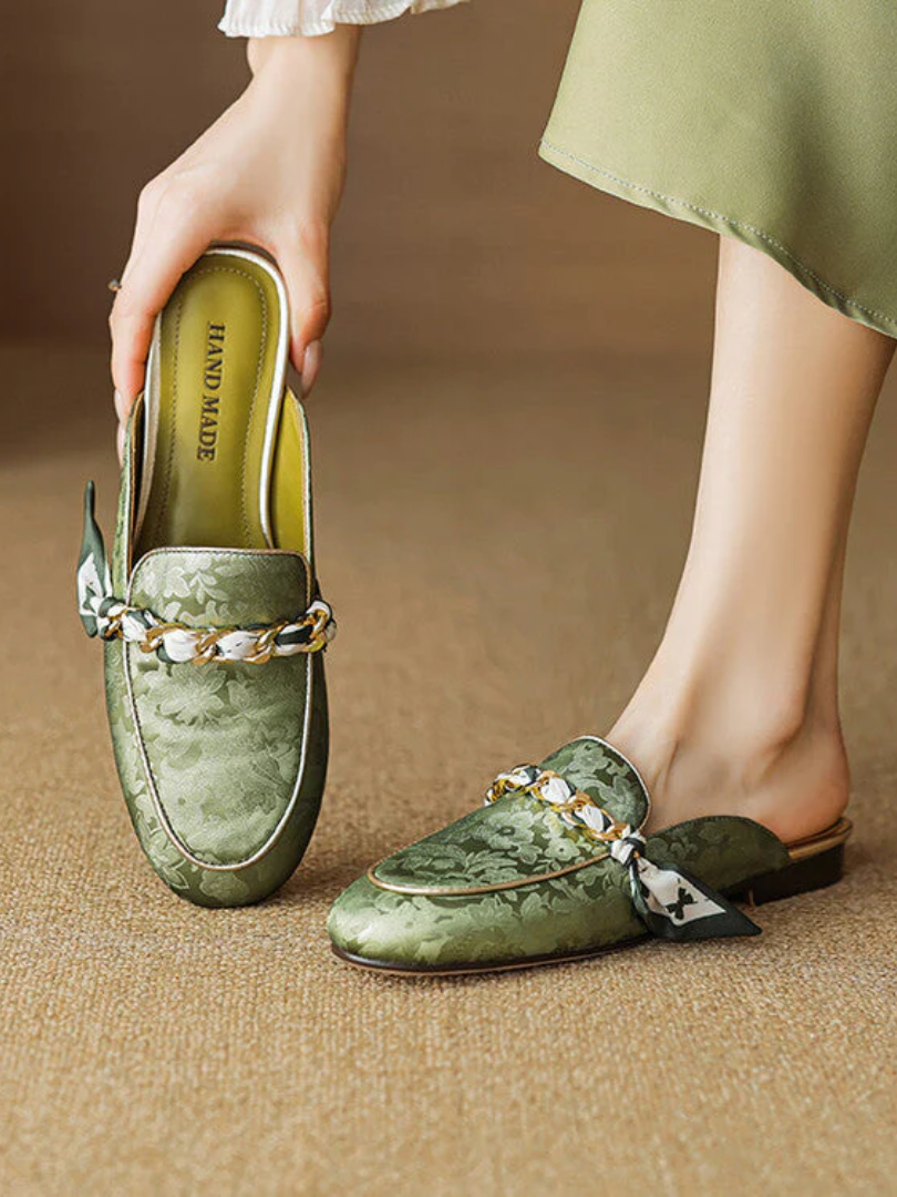 Véritable Mules en Cuir Lumor