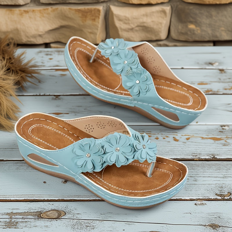 AliceLeon™ | Élora Floral Comfort Sandals