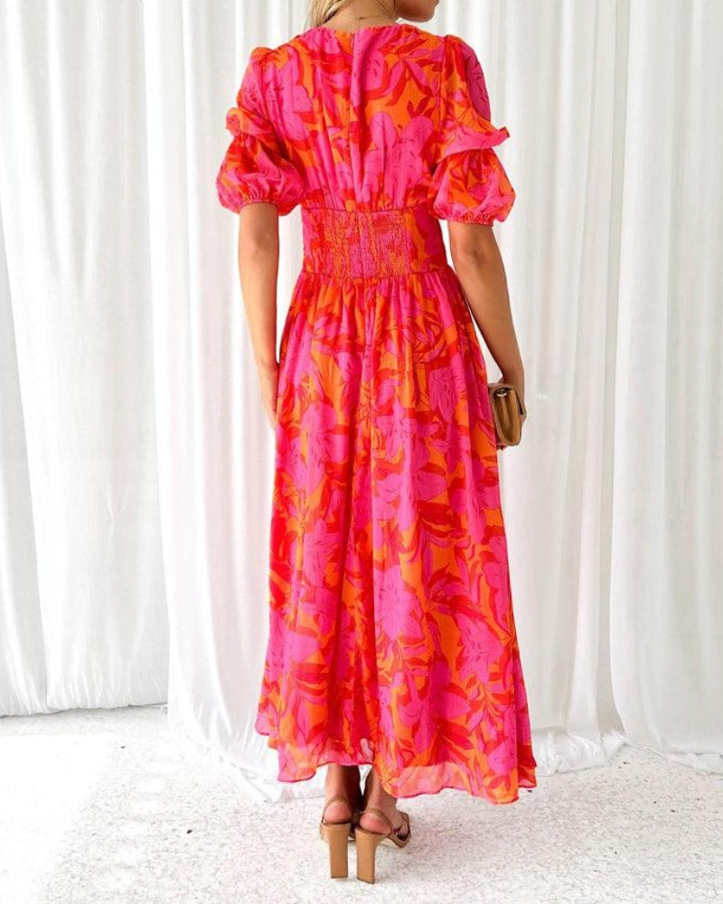 AliceLeon™ | Maxi Dress in Rose Red