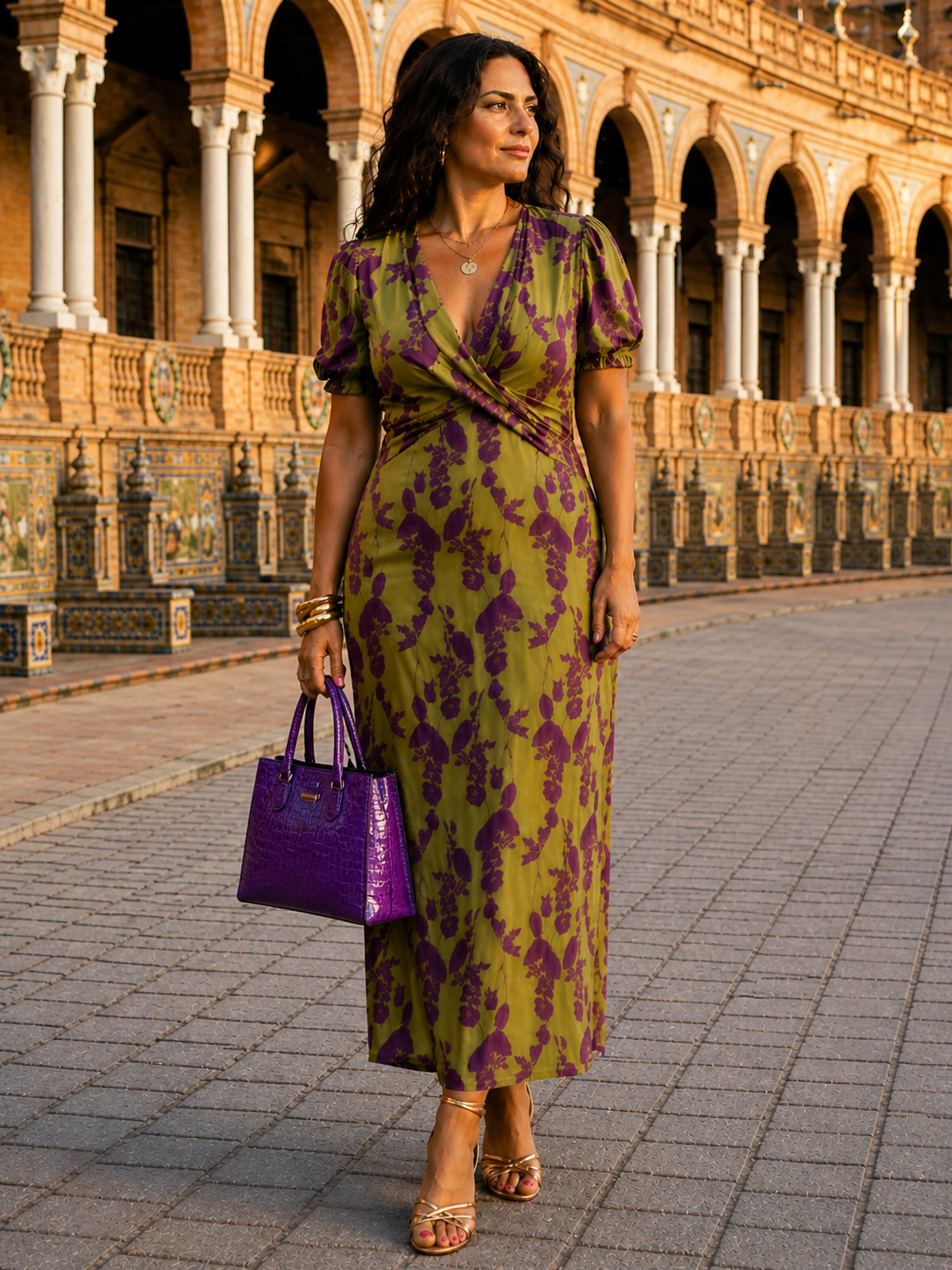 Maxi Robe Fleurie à Tissu Fluide
