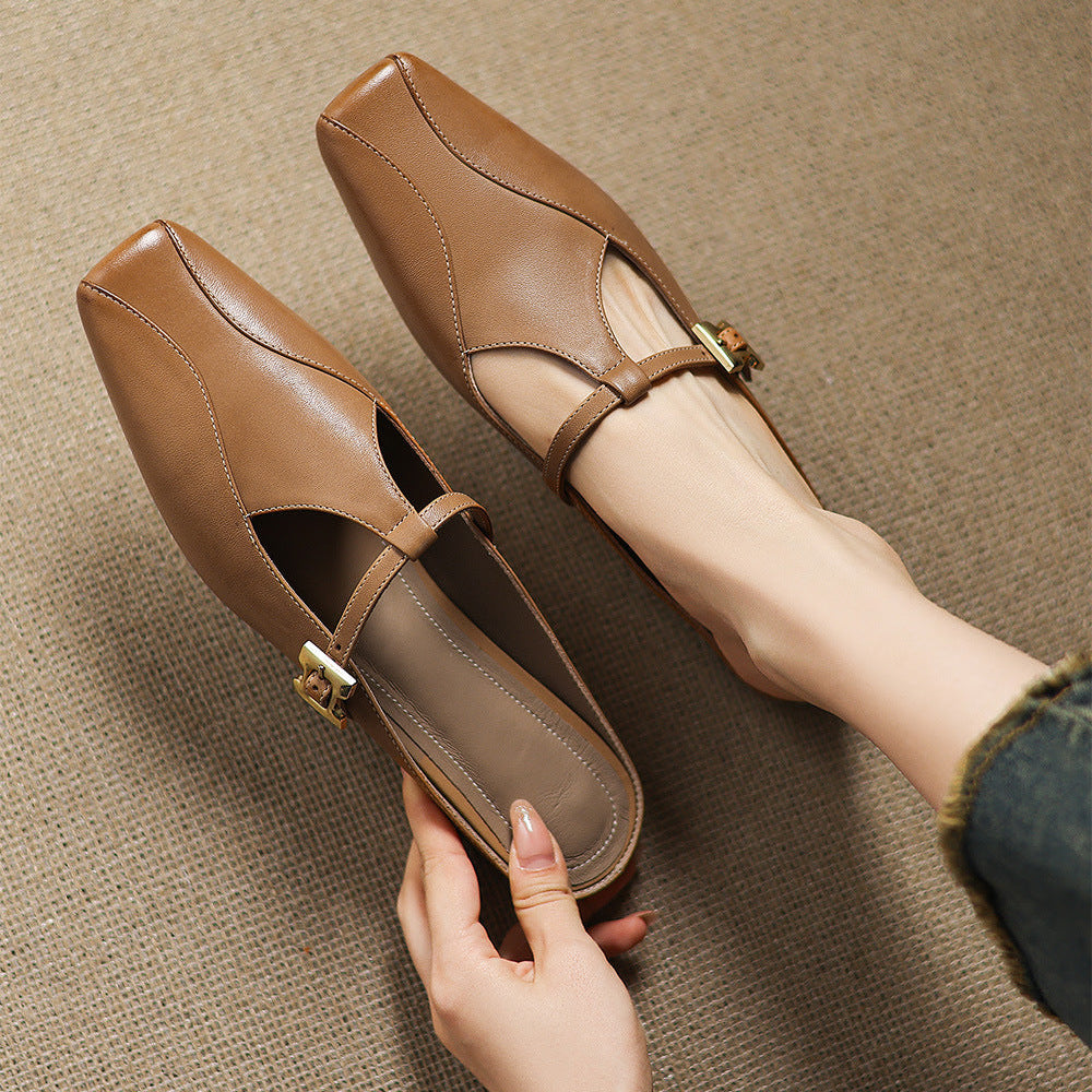 Authentic Leather Keva Mules