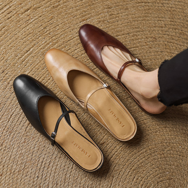 Marvyn Mules en Cuir Authentique