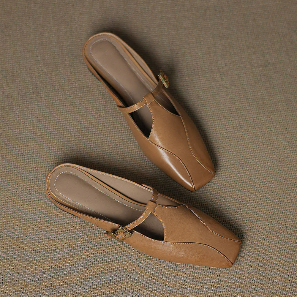Authentic Leather Keva Mules