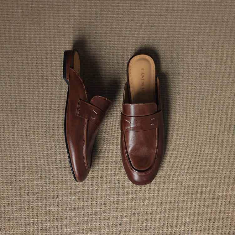 Serin Mules en Cuir Authentique