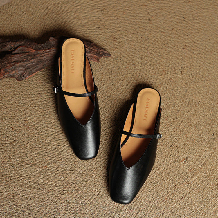Authentic Leather Miral Mules