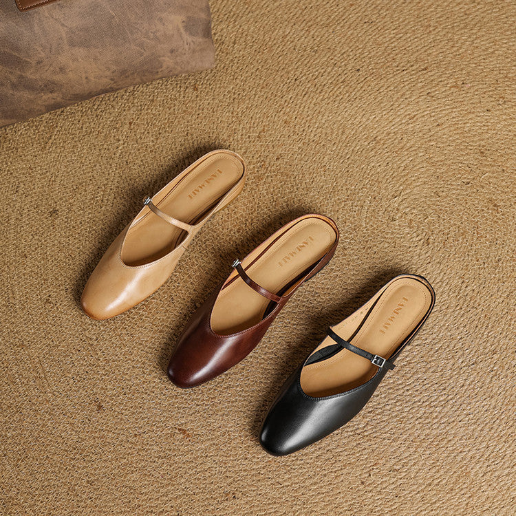 Marvyn Mules en Cuir Authentique