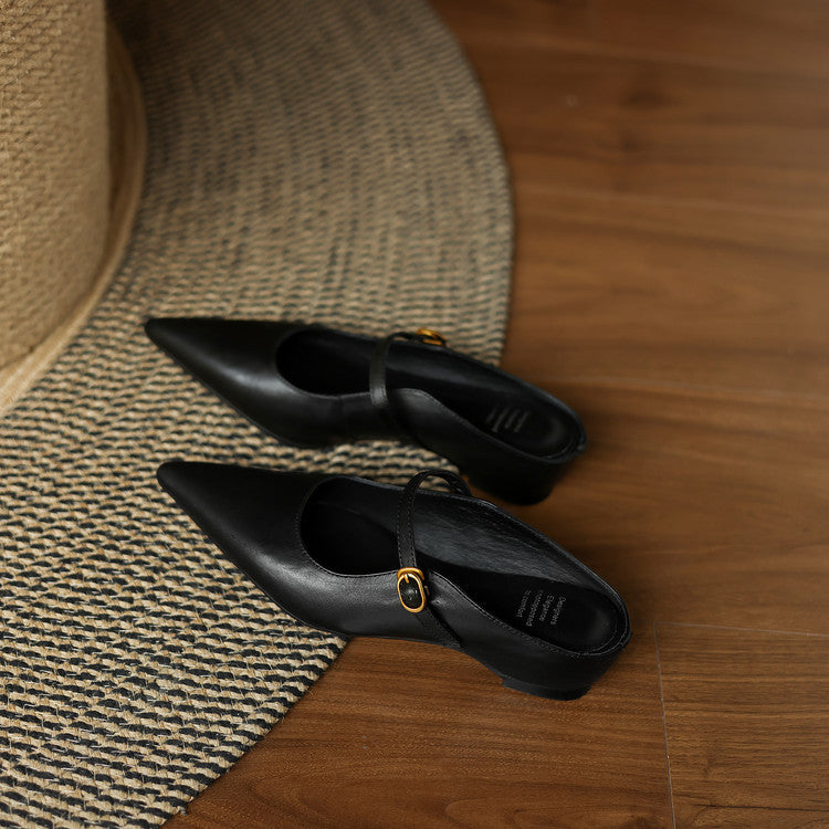 Authentic Leather Neok Mules