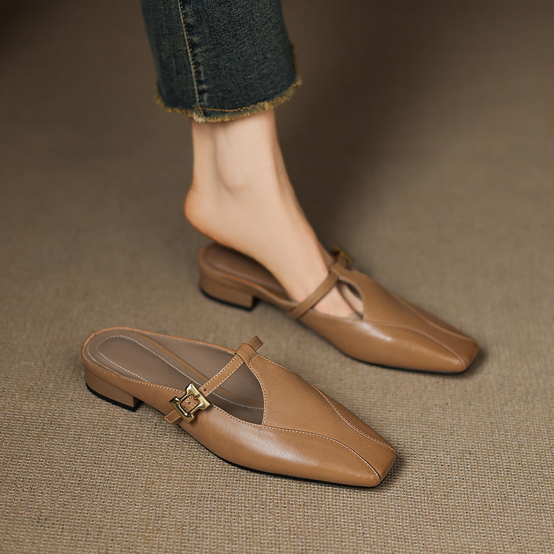 Authentic Leather Keva Mules