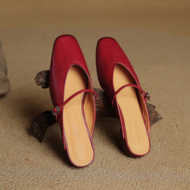 Authentic Leather Miral Mules
