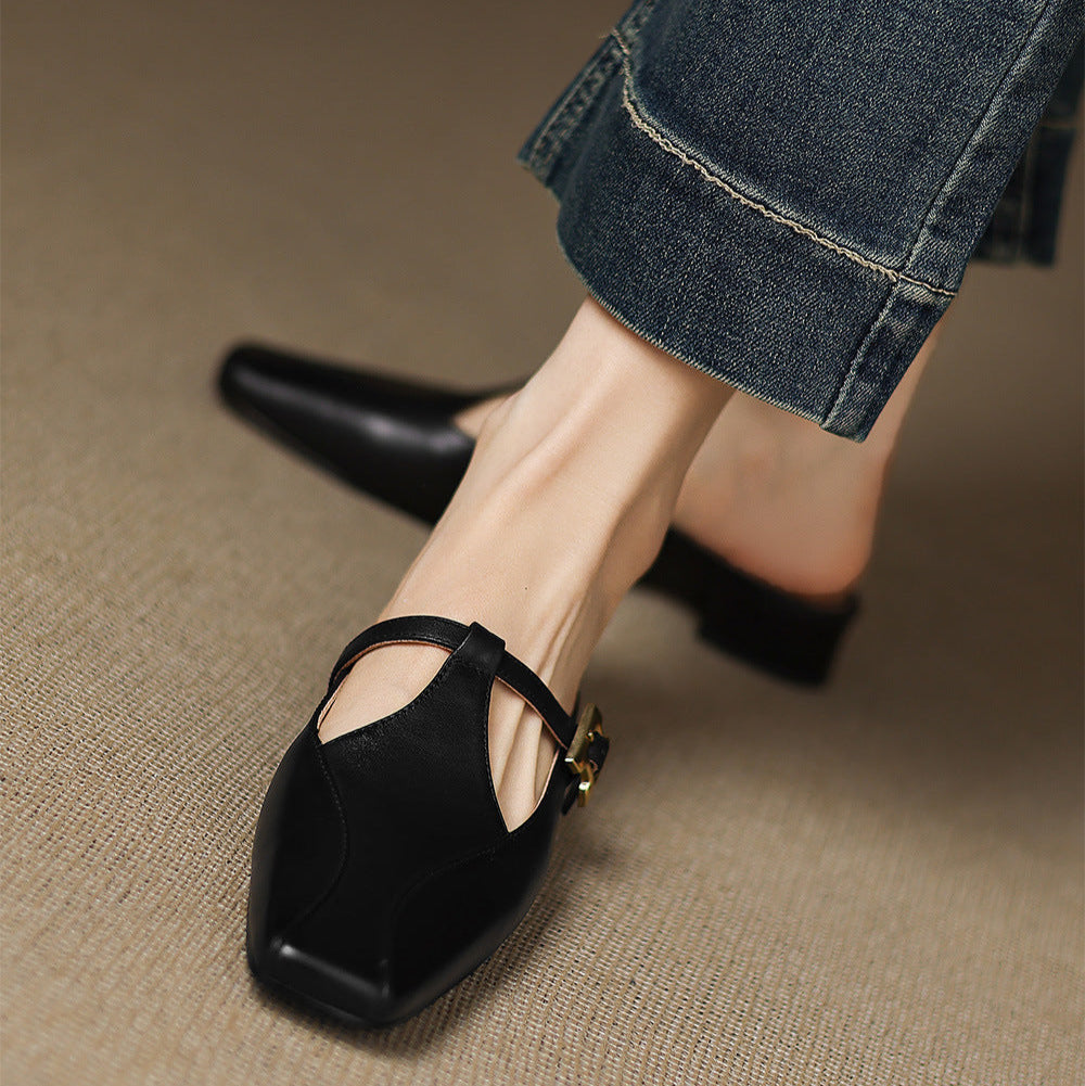 Authentic Leather Keva Mules
