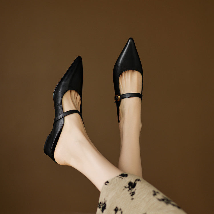 Authentic Leather Neok Mules