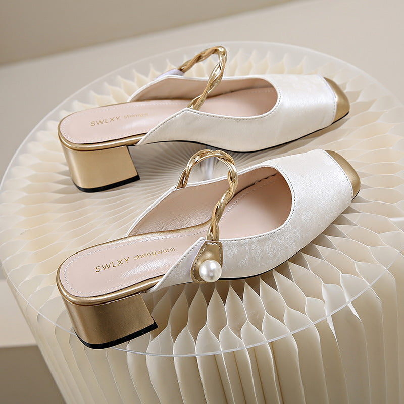 Melina Mules en Cuir Authentique