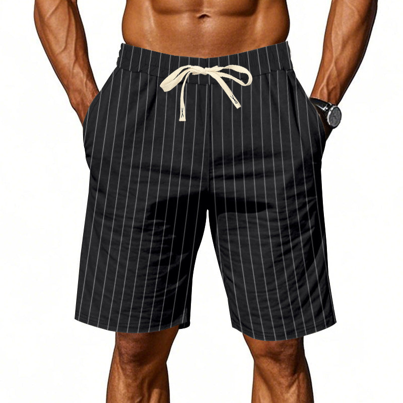 AliceLeon™ | Pantalon court à rayures décontracté pour homme
