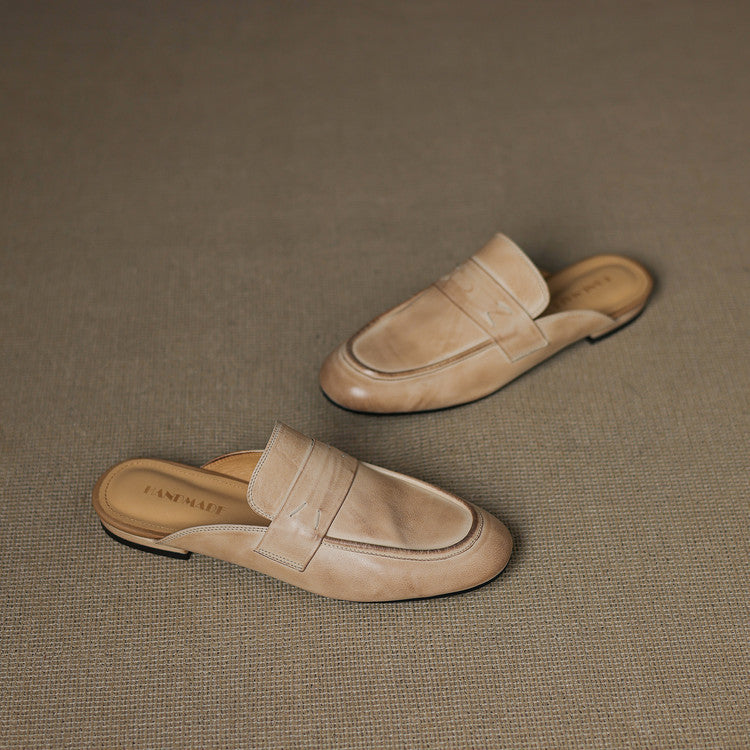 Serin Mules en Cuir Authentique