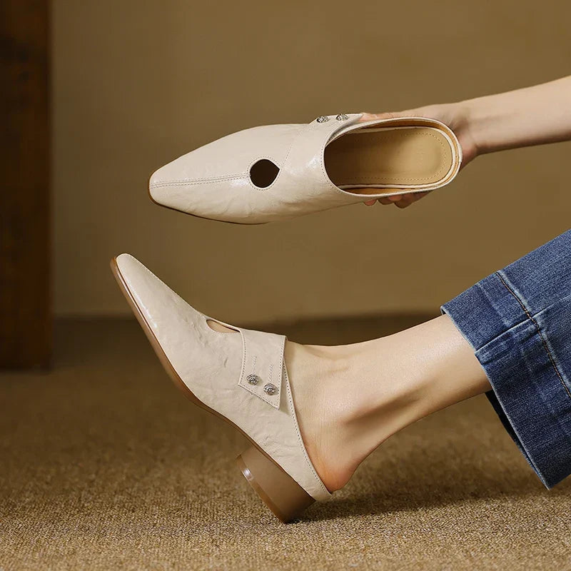 Genuine Leather Agnit Mules