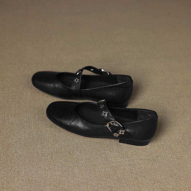 Elda Ballerinas en Cuir Authentique