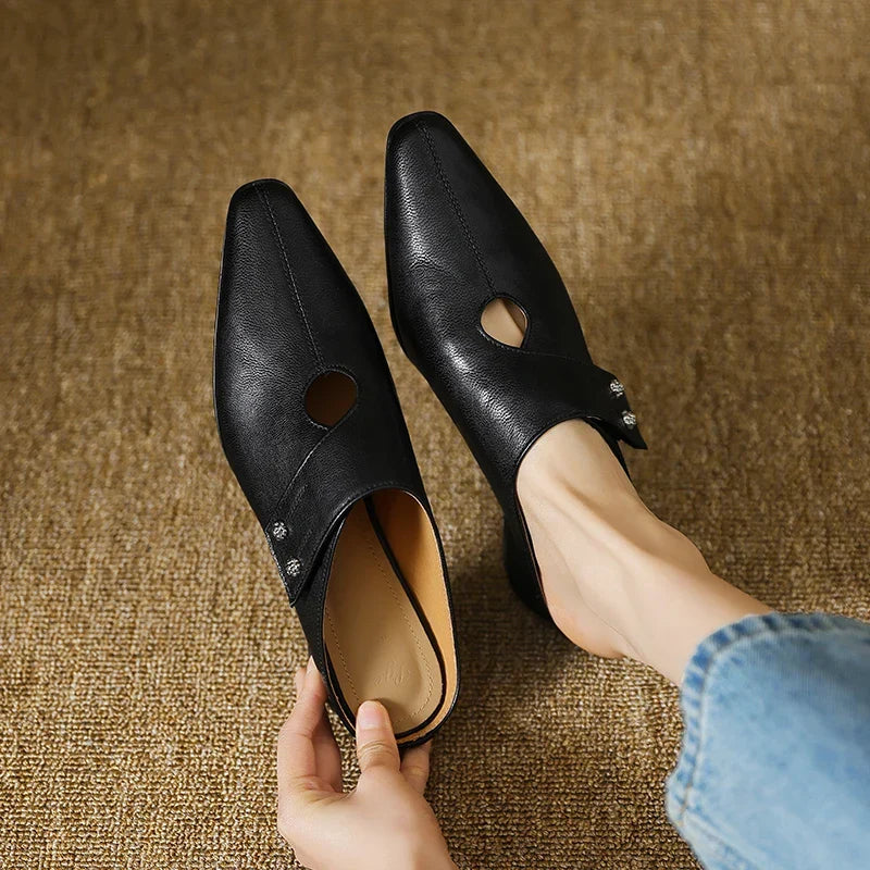 Genuine Leather Agnit Mules