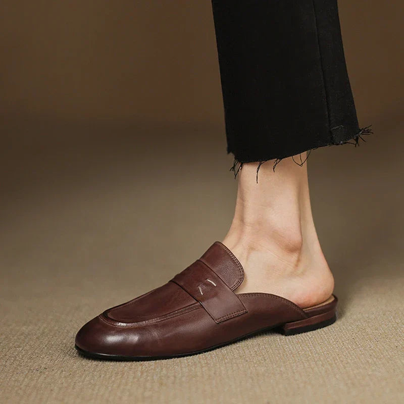 Serin Mules en Cuir Authentique