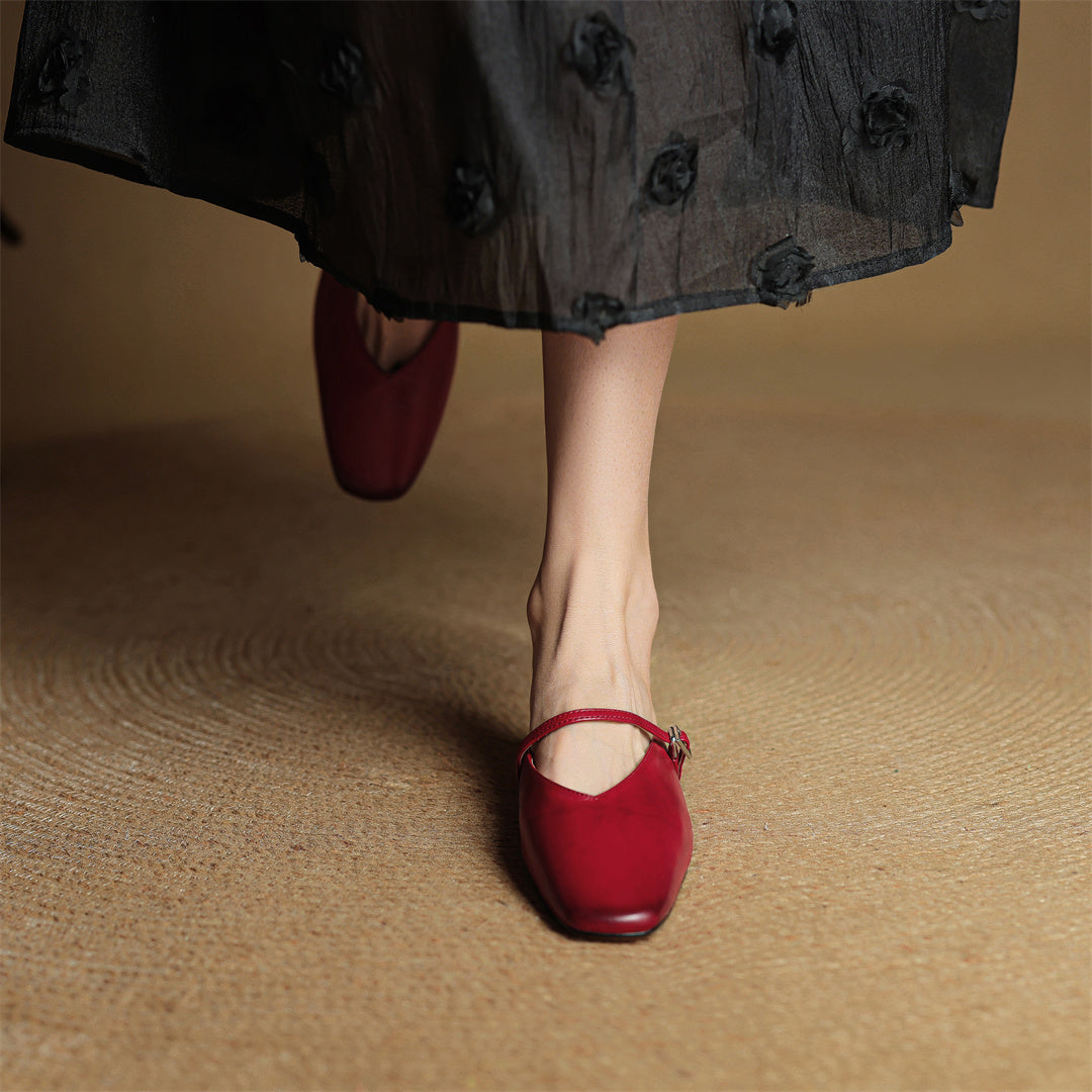 Authentic Leather Miral Mules