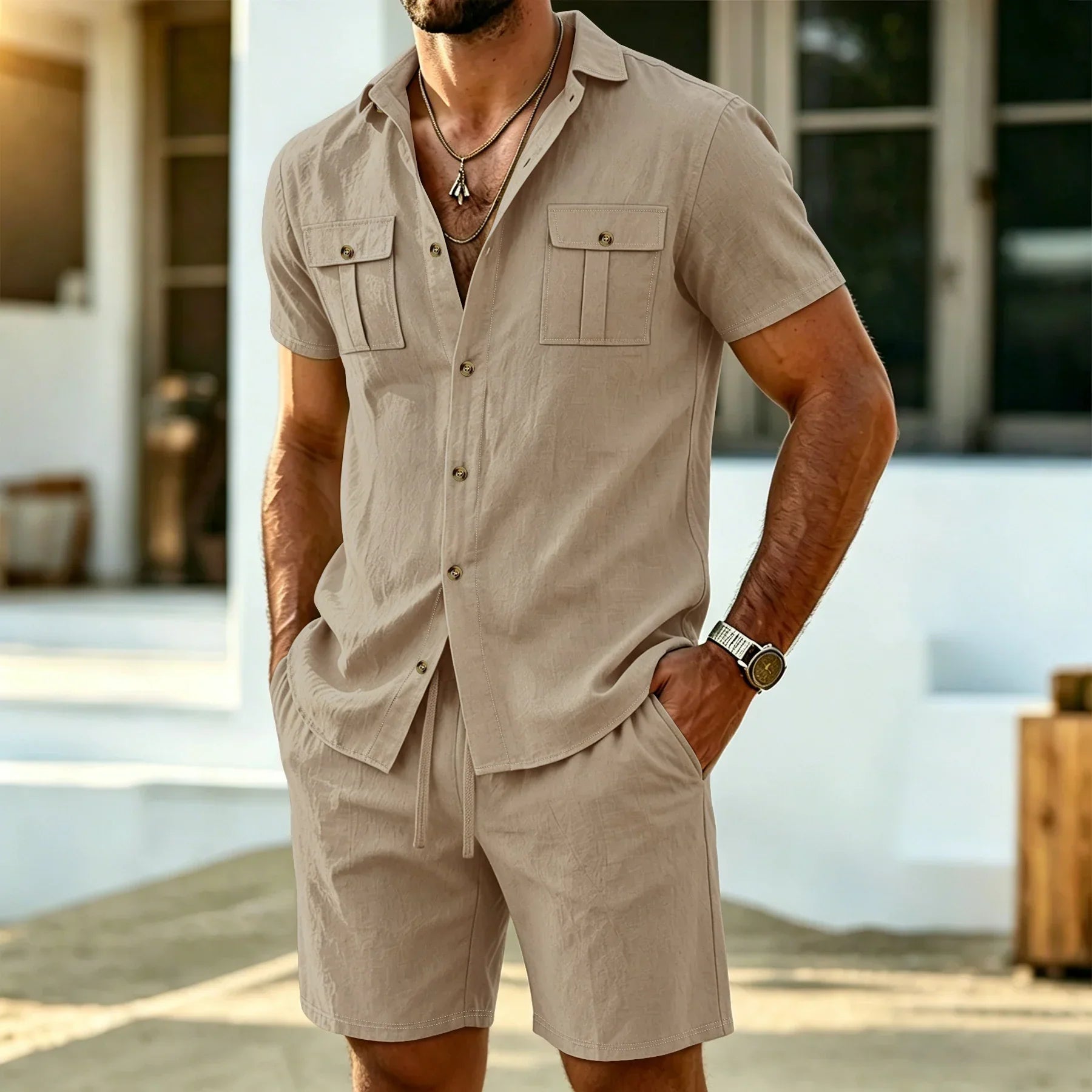 AliceLeon™ | Ensemble en lin pour homme