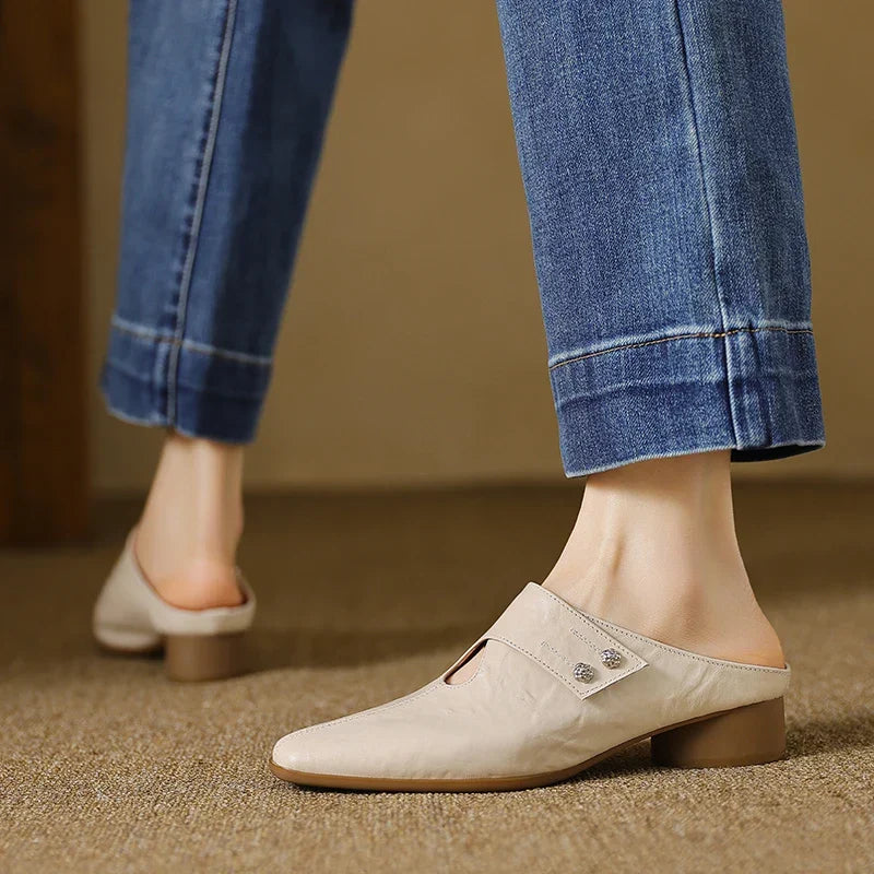 Genuine Leather Agnit Mules
