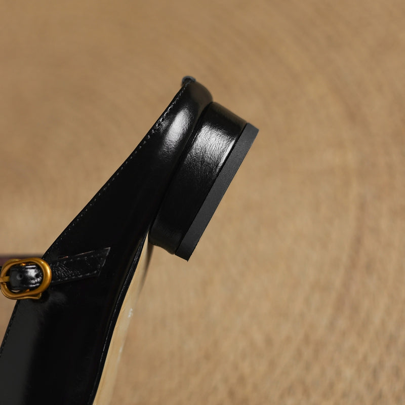 Véritable Mules en Cuir Elya