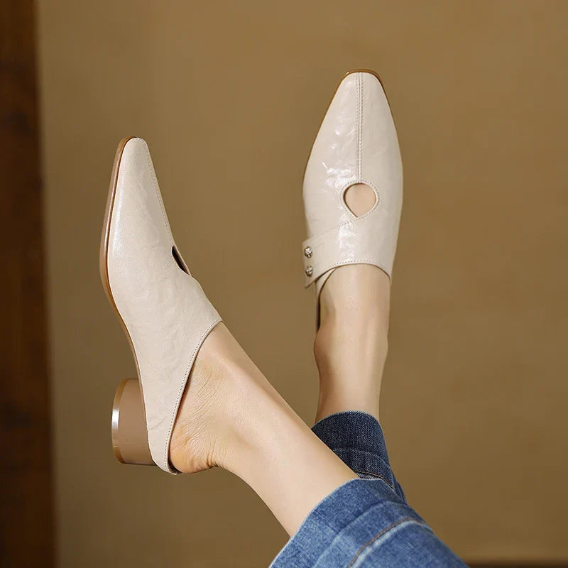 Genuine Leather Agnit Mules