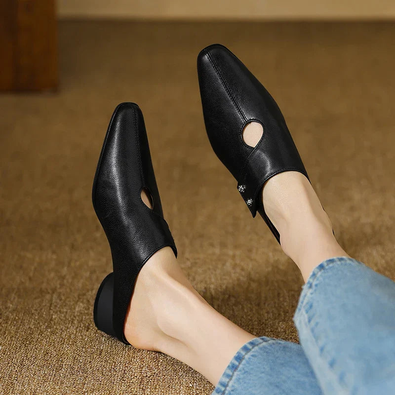 Genuine Leather Agnit Mules
