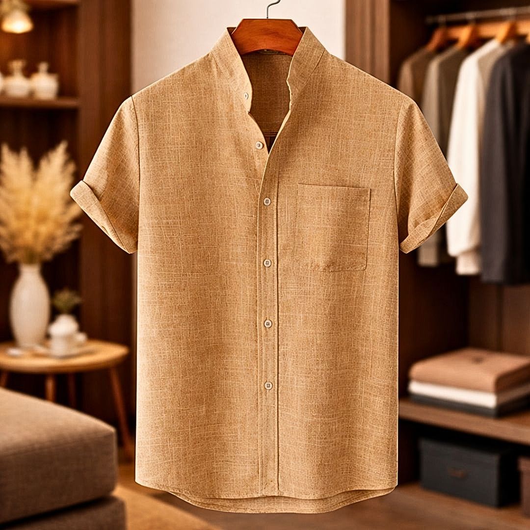 AliceLeon™ | Chemise en lin à manches courtes élégante