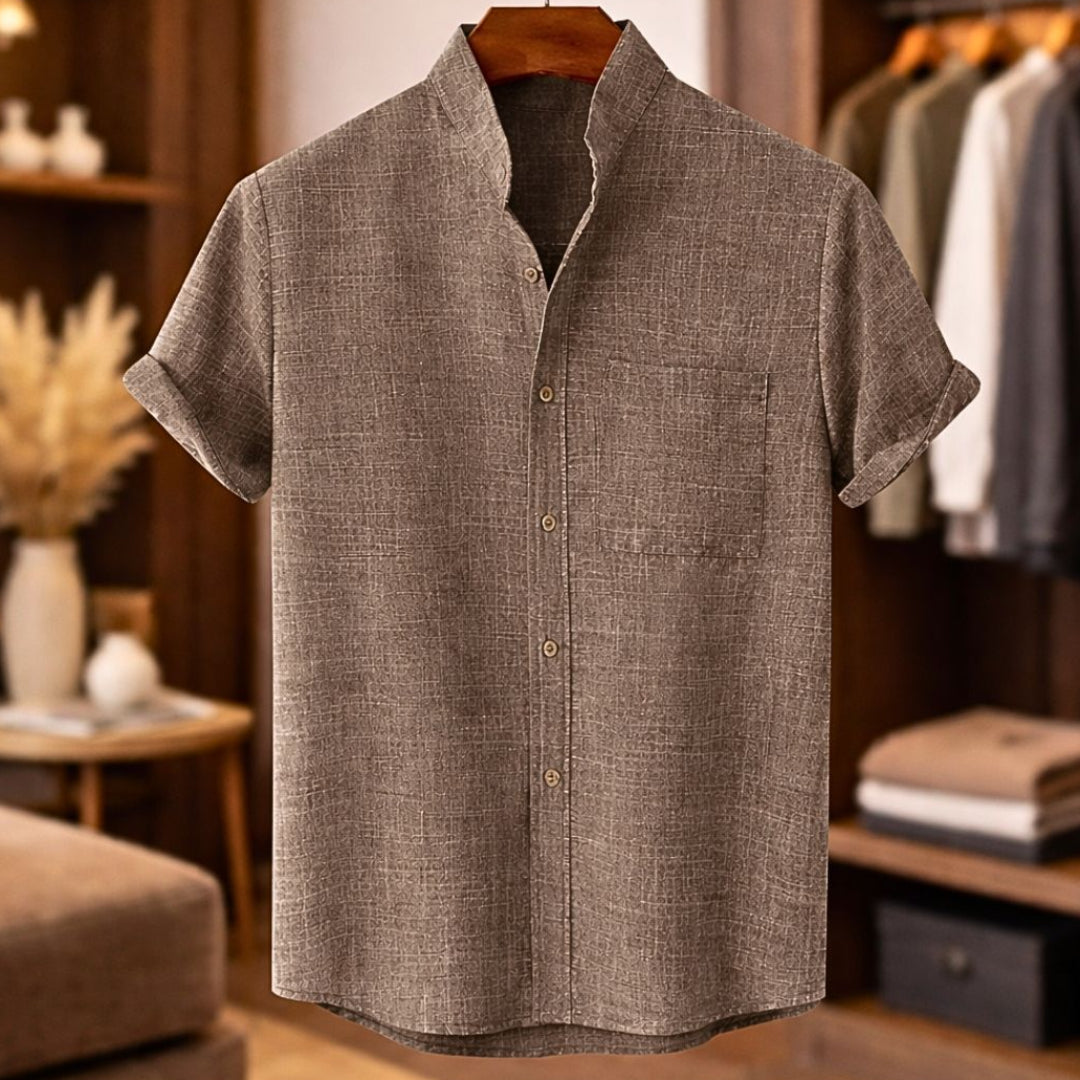 AliceLeon™ | Chemise en lin à manches courtes élégante