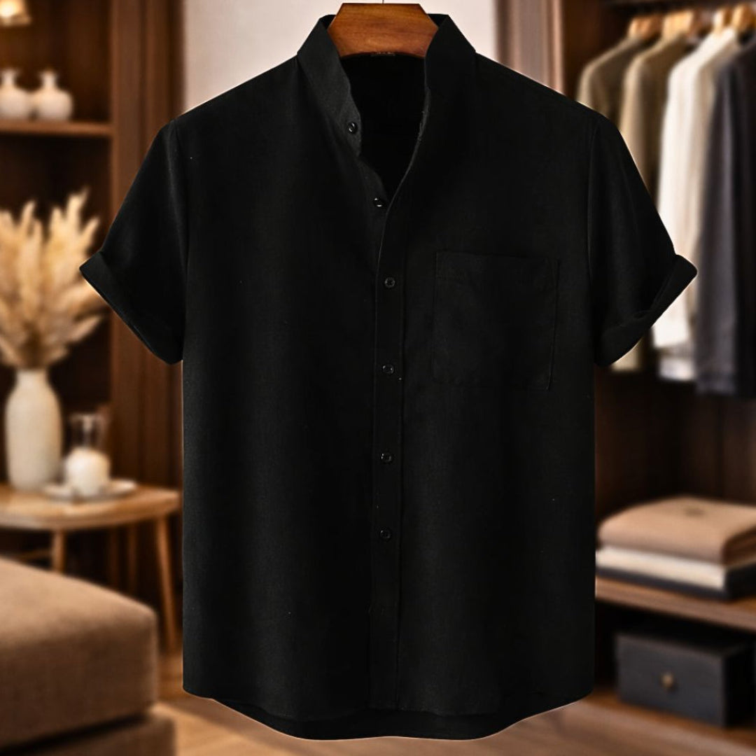 AliceLeon™ | Chemise en lin à manches courtes élégante
