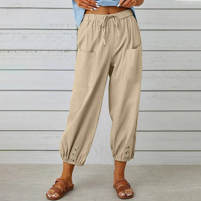 AliceLeon™ | Pantalons Taille Haute Relaxed