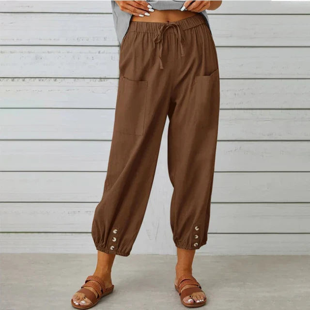 AliceLeon™ | Pantalons Taille Haute Relaxed