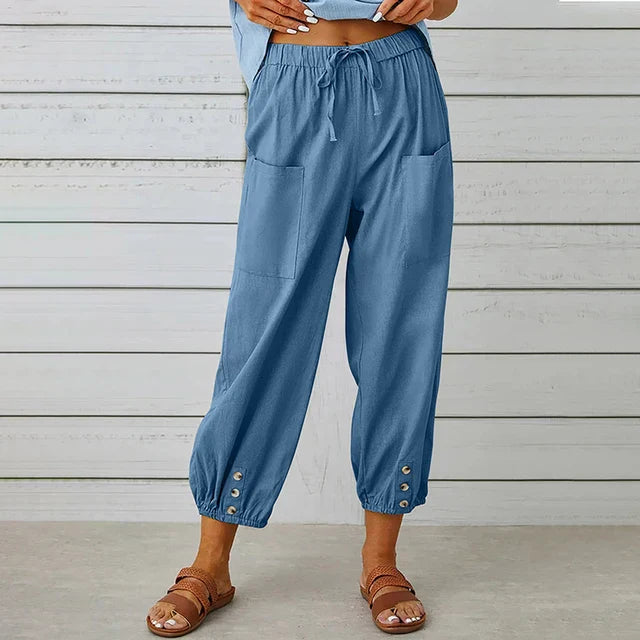 AliceLeon™ | Pantalons Taille Haute Relaxed