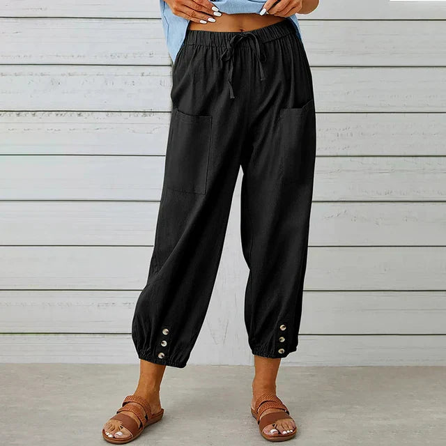 AliceLeon™ | Pantalons Taille Haute Relaxed