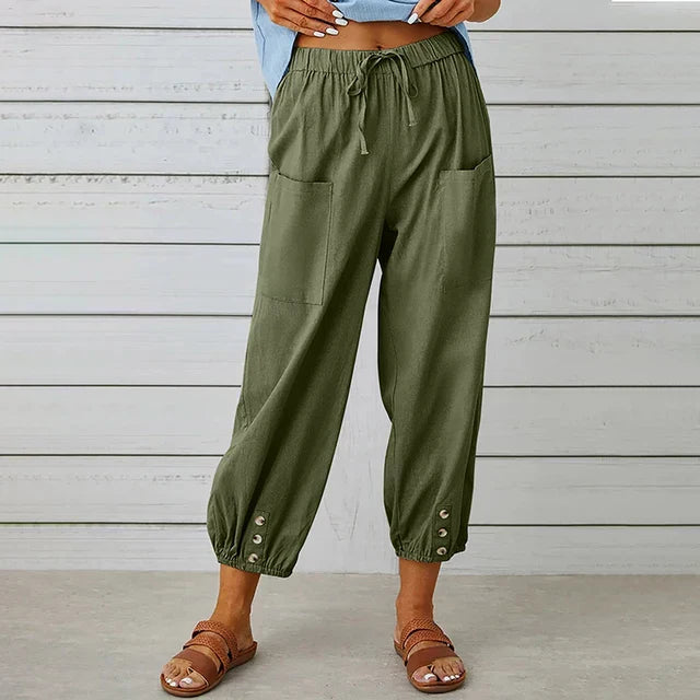 AliceLeon™ | Pantalons Taille Haute Relaxed
