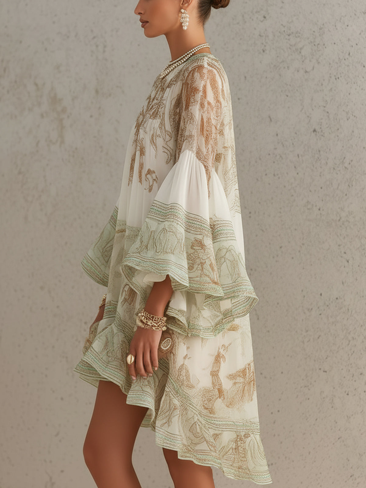 Rosalie | Robe Mini en Mousseline